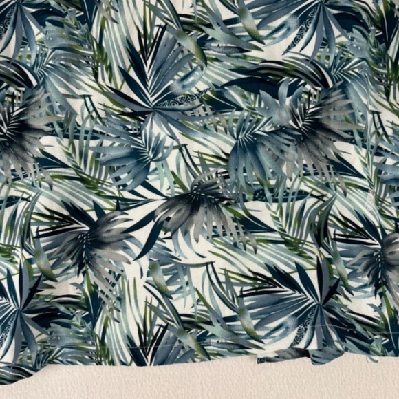 KAHUNA BAY by Visitor Tropical Palm Tree Leaves Short Sleeve Button Down Shirt L - Picture 7 of 10